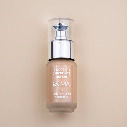 IXIMA FONDOTINTA CAMOUFLGE ANTI-AGE CON ACIDO IALURONICO E VITAMINA E 30ML