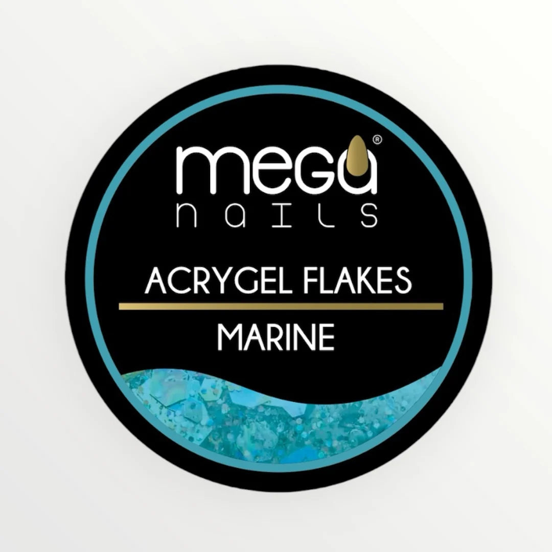 MEGA NAILS ACRYGEL FLAKES 30GR