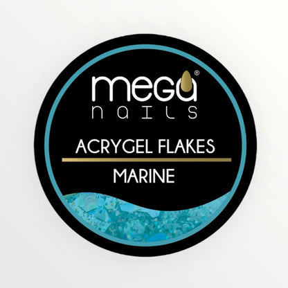 MEGA NAILS ACRYGEL FLAKES 30GR