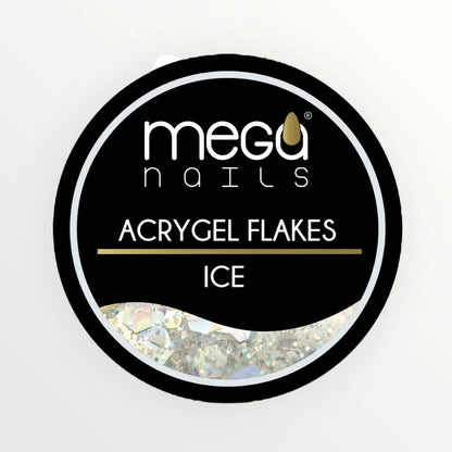 MEGA NAILS ACRYGEL FLAKES 30GR