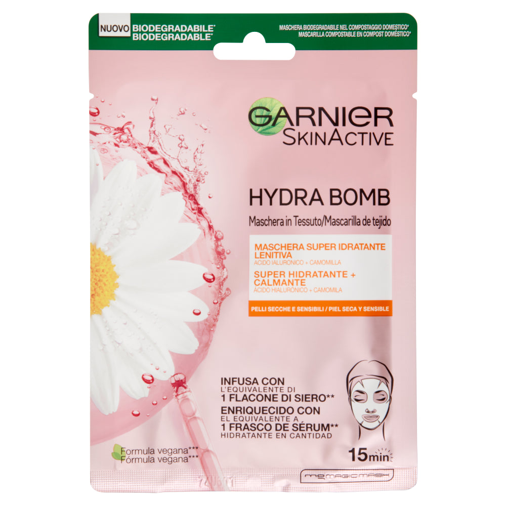 GARNIER SKIN ACTIVE MASCHERA IN TESSUTO HYDRA BOMB