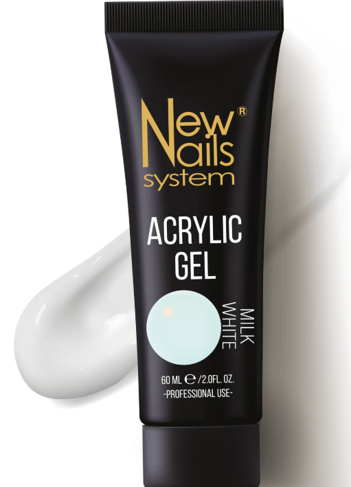 NEW NAILS SYSTEM ACRYGEL WHITE MILK 60ML