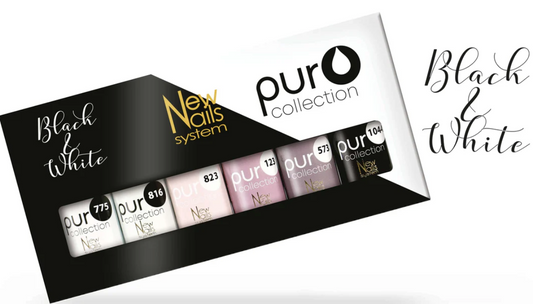 NEW NAILS SYSTEM SEMIPERMANENTE 5ML BLACK & WHITE