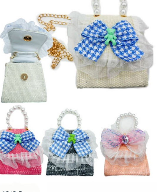 MINI BORSA BAMBINA CON MINI ORSETTO