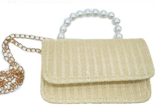 MINI BORSA BAMBINA BEIGE SEMPLICE
