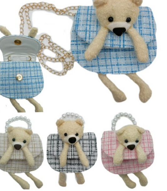 MINI BORSA CON PELUCHE ORSETTO