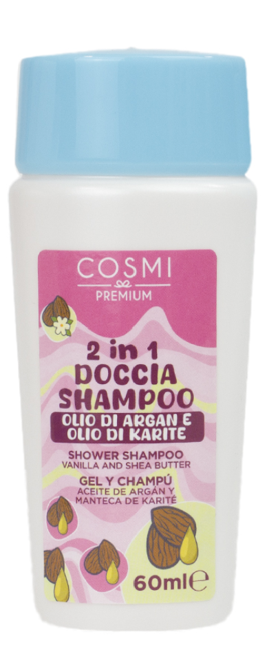 COSMI 2IN1 DOCCIA SHAMPOO CON OLIO DI ARGAN E KARITE' 60ML