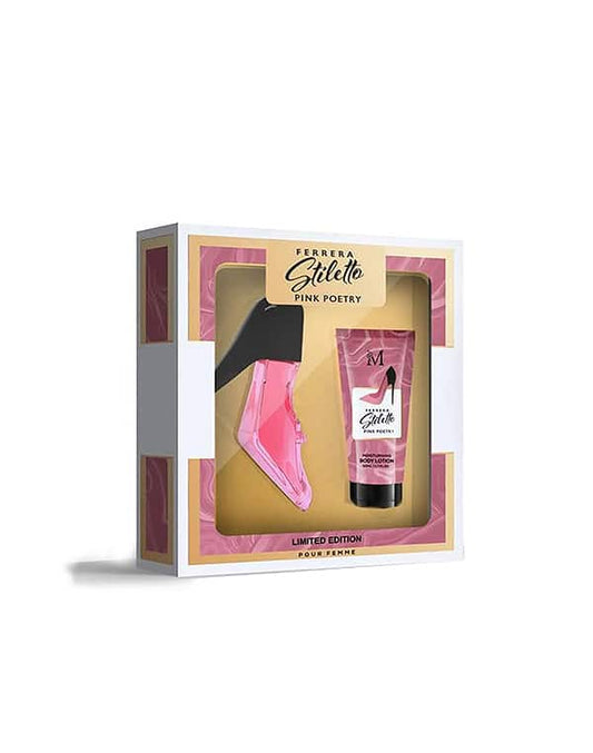 CONFEZIONE STILETTO PINK PROFUMO 50ML CREMA CORPO 50ML