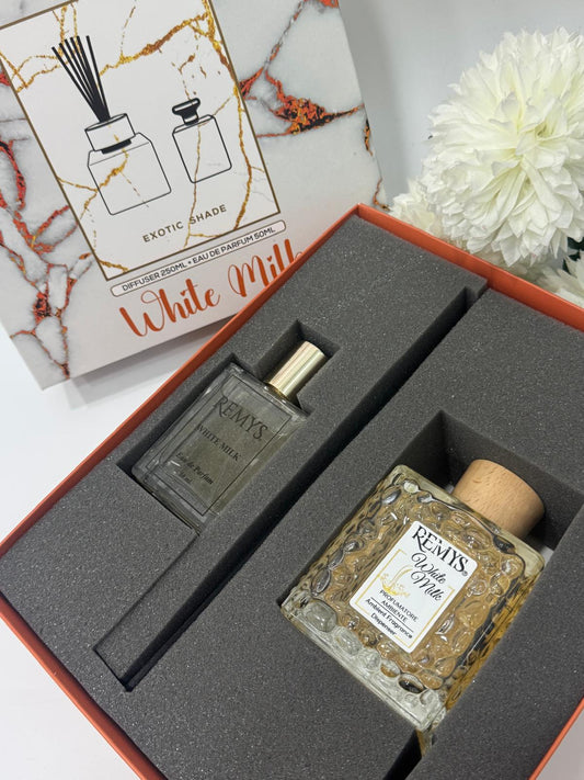 REMYS CONFEZIONE WHITE MILK DIFFUSORE 250ML PROFUMO EDP 50ML
