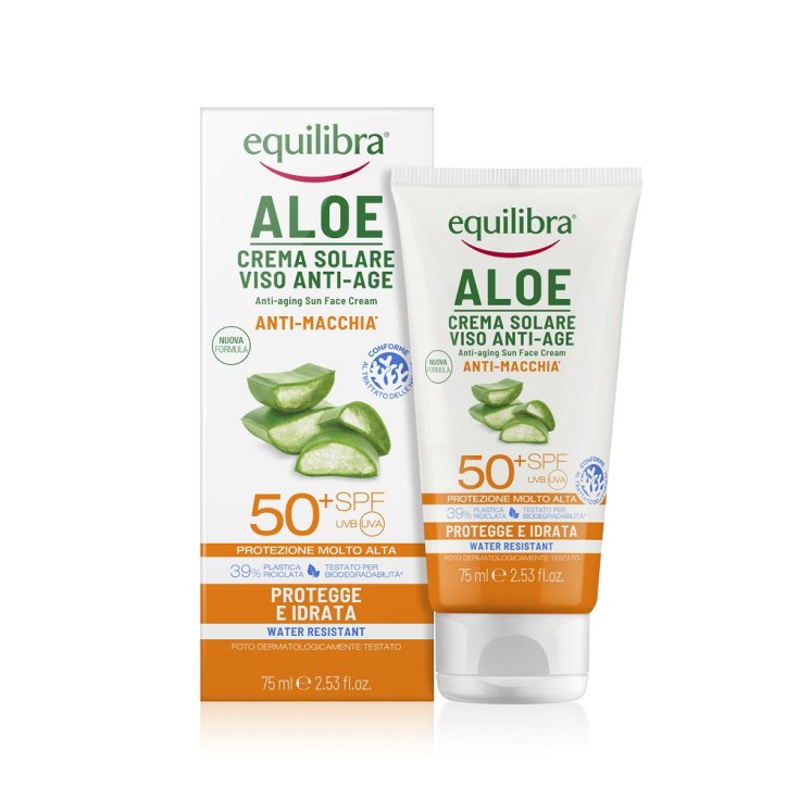 EQUILIBRIA CREMA SOLARE VISO ANTI-AGE ALOE 75ML