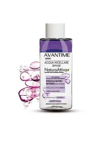 AVANTIME ACQUA MICELLARE MALVA E ALOE VERA PELLI SENSIBILI