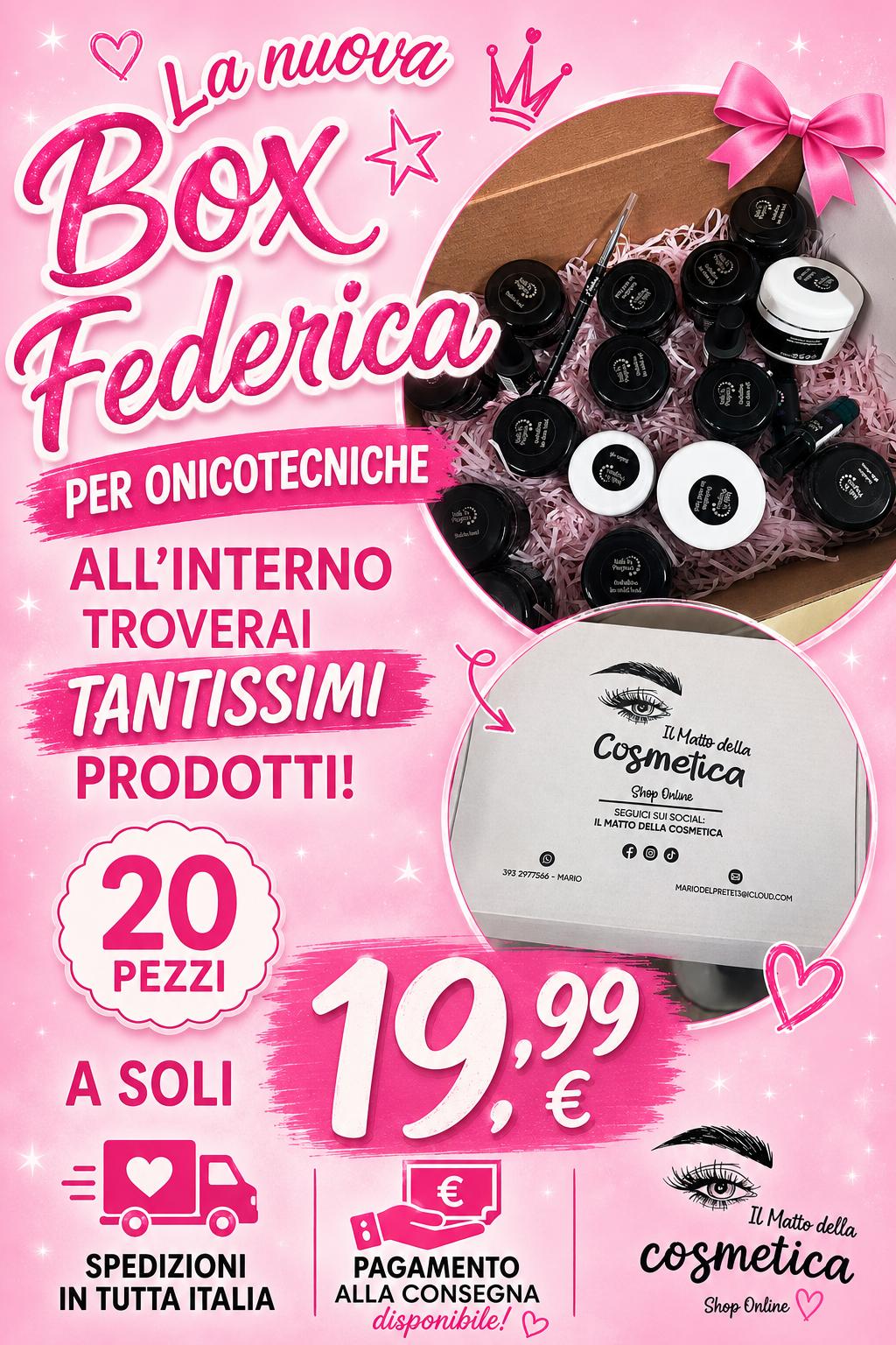 BOX FEDERICA PRODOTTI UNGHIE