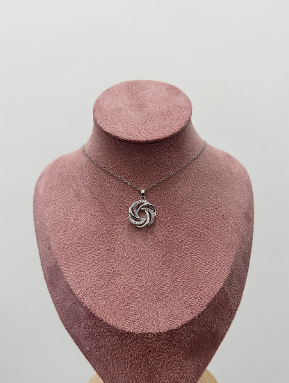 COLLANA SILVER NODO D'AMORE