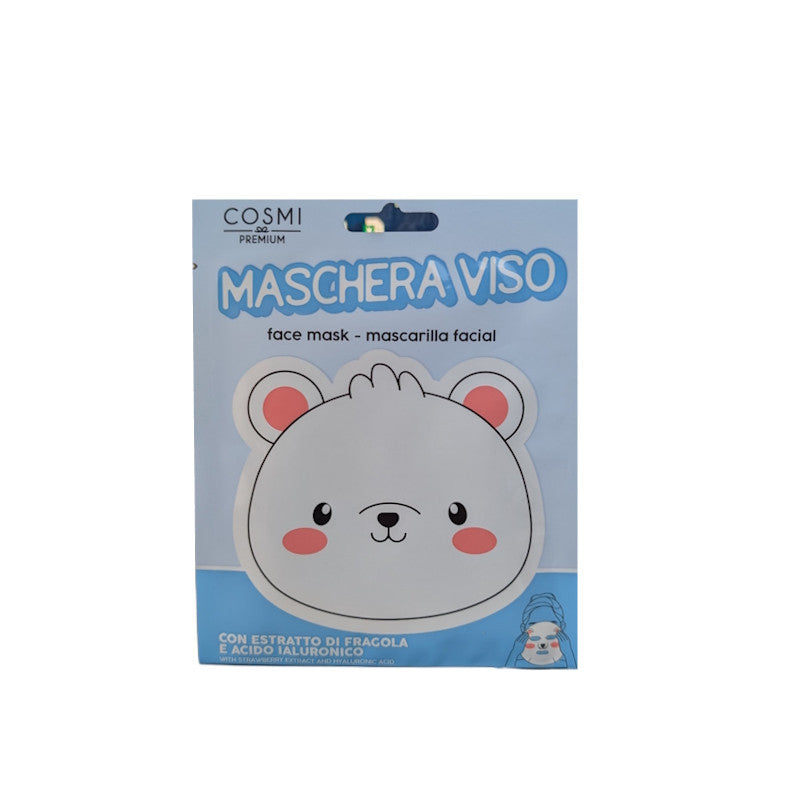 COSMI MASCHERA VISO IN TESSUTO ORSO BIANCO 25ML