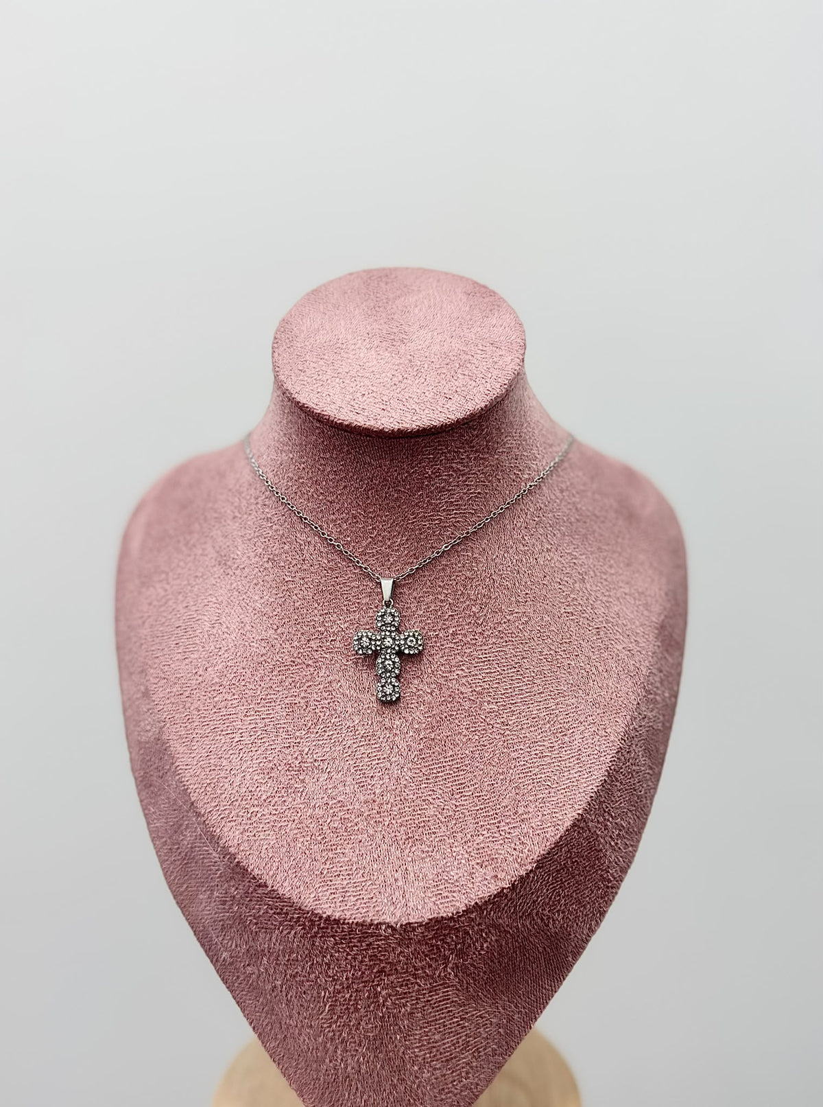 COLLANA SILVER CROCE DONNA
