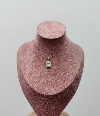 COLLANA SILVER TAGLIO BAQUETTE