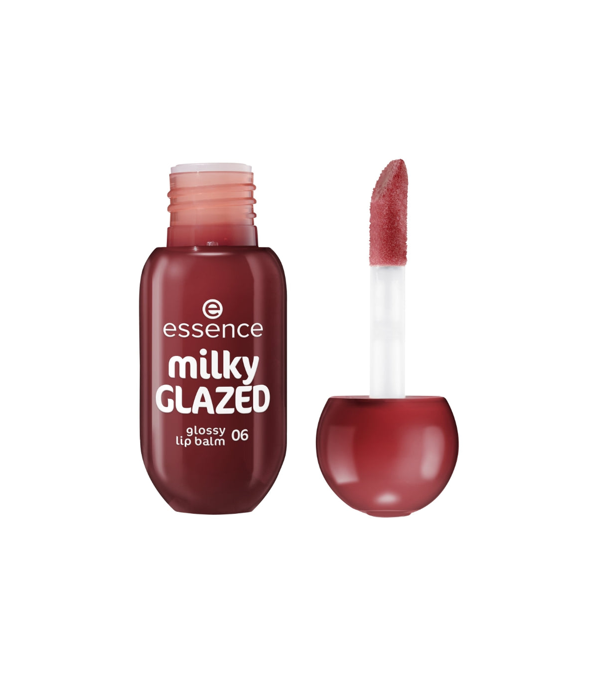 ESSENCE MILKY GLAZED GLOSSY LIP BALM 06 CHERRY ON TOP 4ML