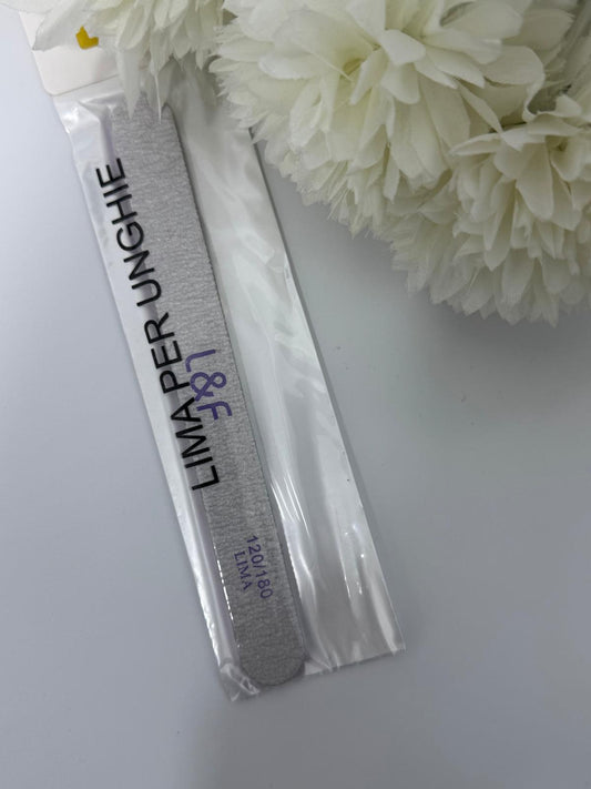 L&F LIMA PER UNGHIE FORMA DIRITTA 120/180 1PCS