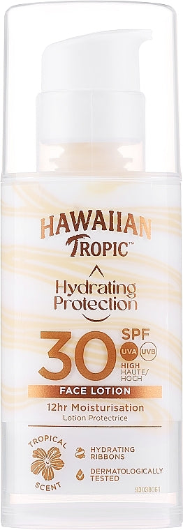 HAWAIIAN TROPIC HYDRATING PROTECTION FACE LOTION 30SPF 50ML