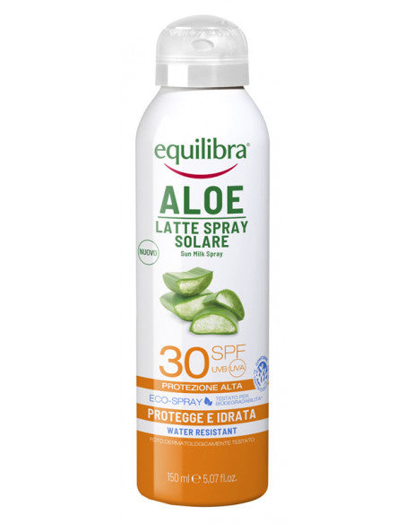 EQUILIBRIA LATTE SPRAY ALOE VERA SPF30 PROTEGGE E IDRATA WATER RESISTANT 150ML