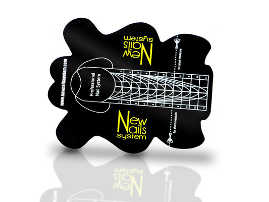 NEW NAILS SYSTEM NAIL FORM BLACK CF 200PZ