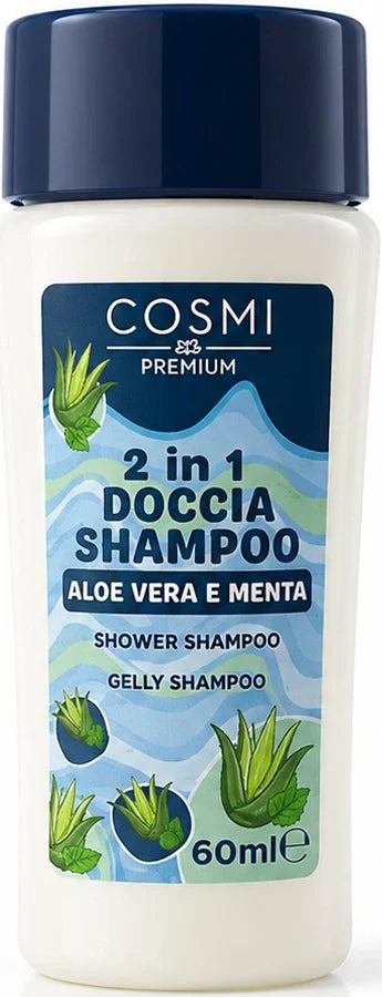 COSMI 2IN1 DOCCIA SHAMPOO ALOE VERA E MENTA 60ML