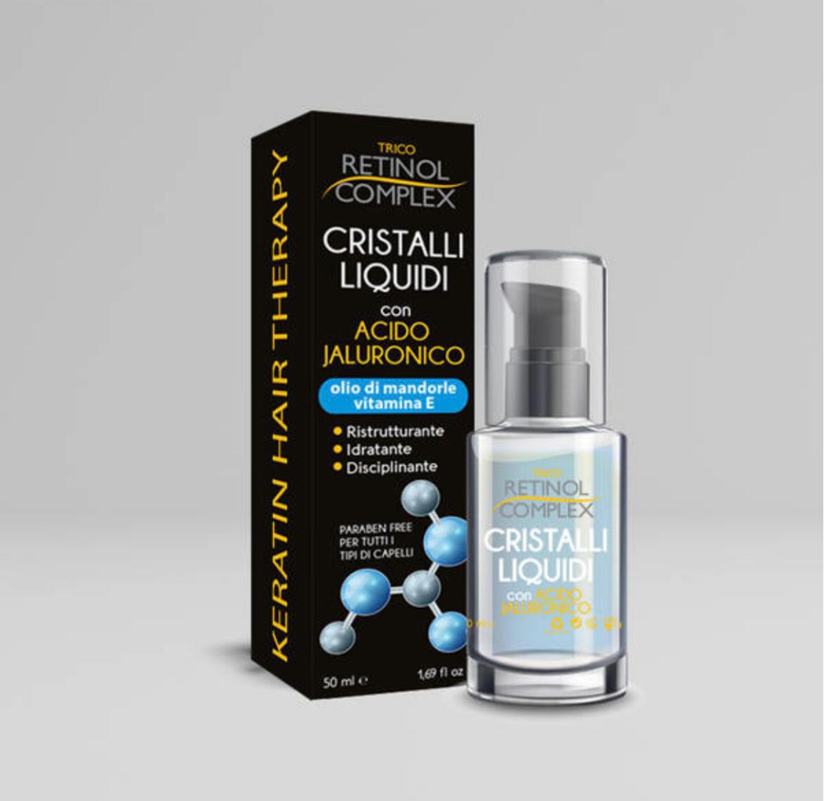 RETINOL COMPLEX LIQUID CRYSTALS WITH HYALURONIC ACID